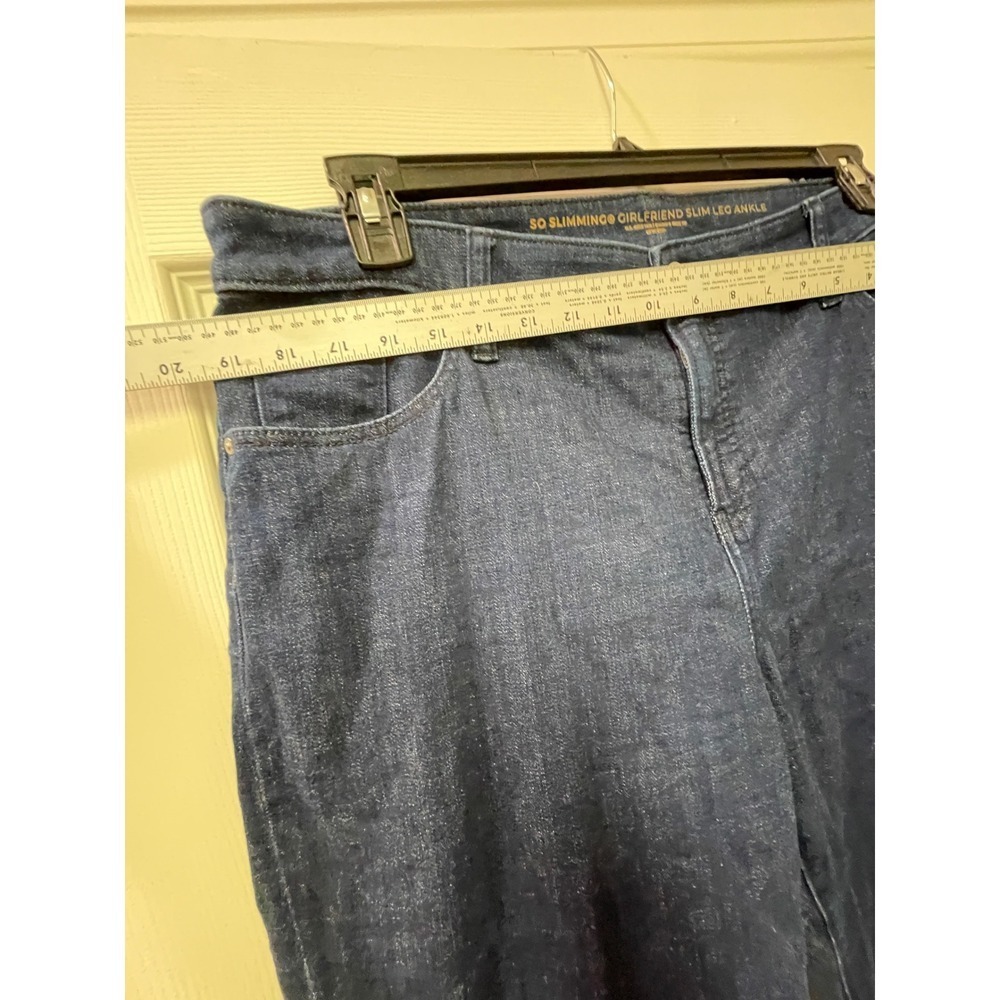 Chico's So Slimming Girlfriend‎ Jeans Size 3R US 16 Regular Ombre Fade - Picture 7 of 17